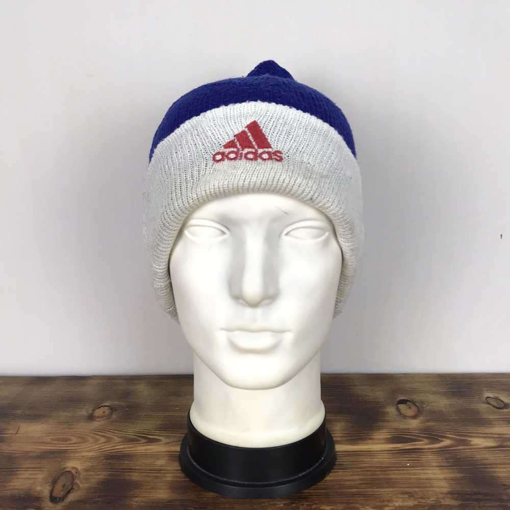 Adidas ADIDAS Embroidery Logo Blue Beanie Hat Sno… - image 1