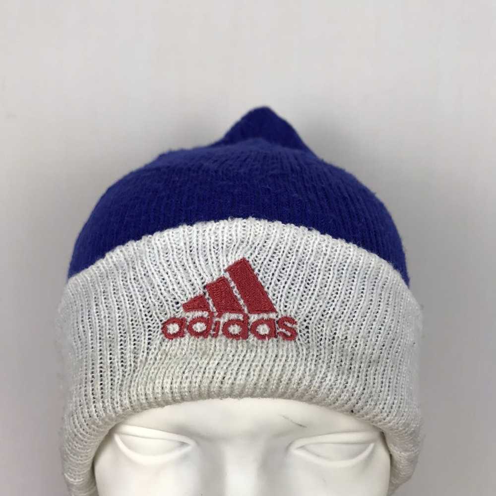 Adidas ADIDAS Embroidery Logo Blue Beanie Hat Sno… - image 2