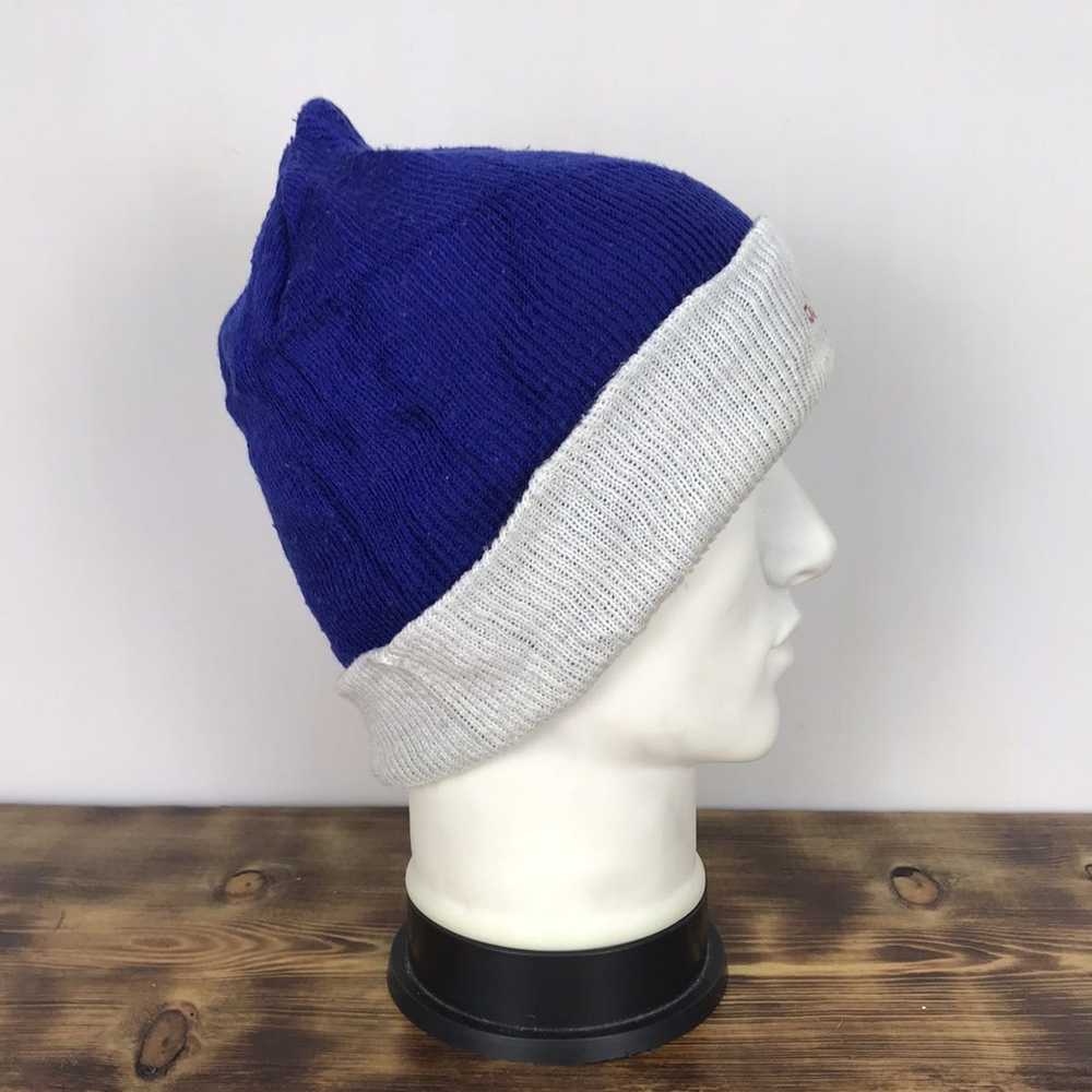 Adidas ADIDAS Embroidery Logo Blue Beanie Hat Sno… - image 3