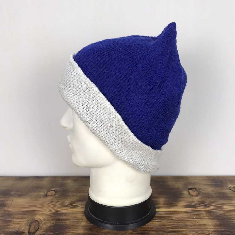 Adidas ADIDAS Embroidery Logo Blue Beanie Hat Sno… - image 4