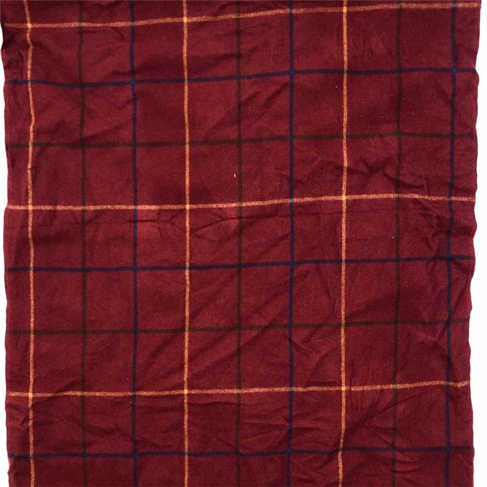 Aquascutum AQUASCUTUM Plaid Scarf Fringes Wool Mu… - image 2