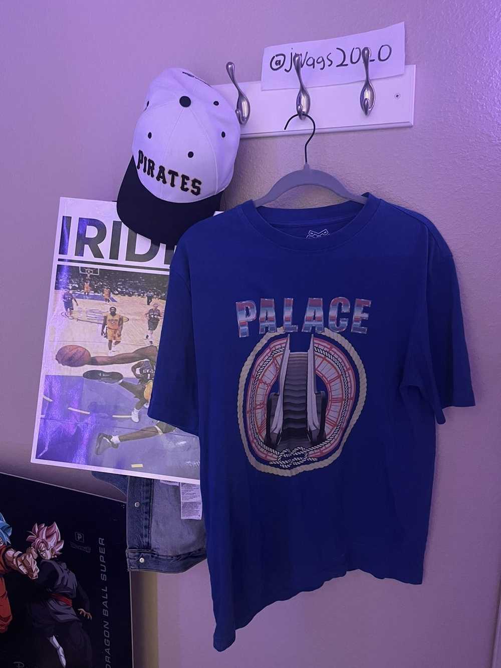 Palace Palace Skateboards Blue Escalator Tee - image 1