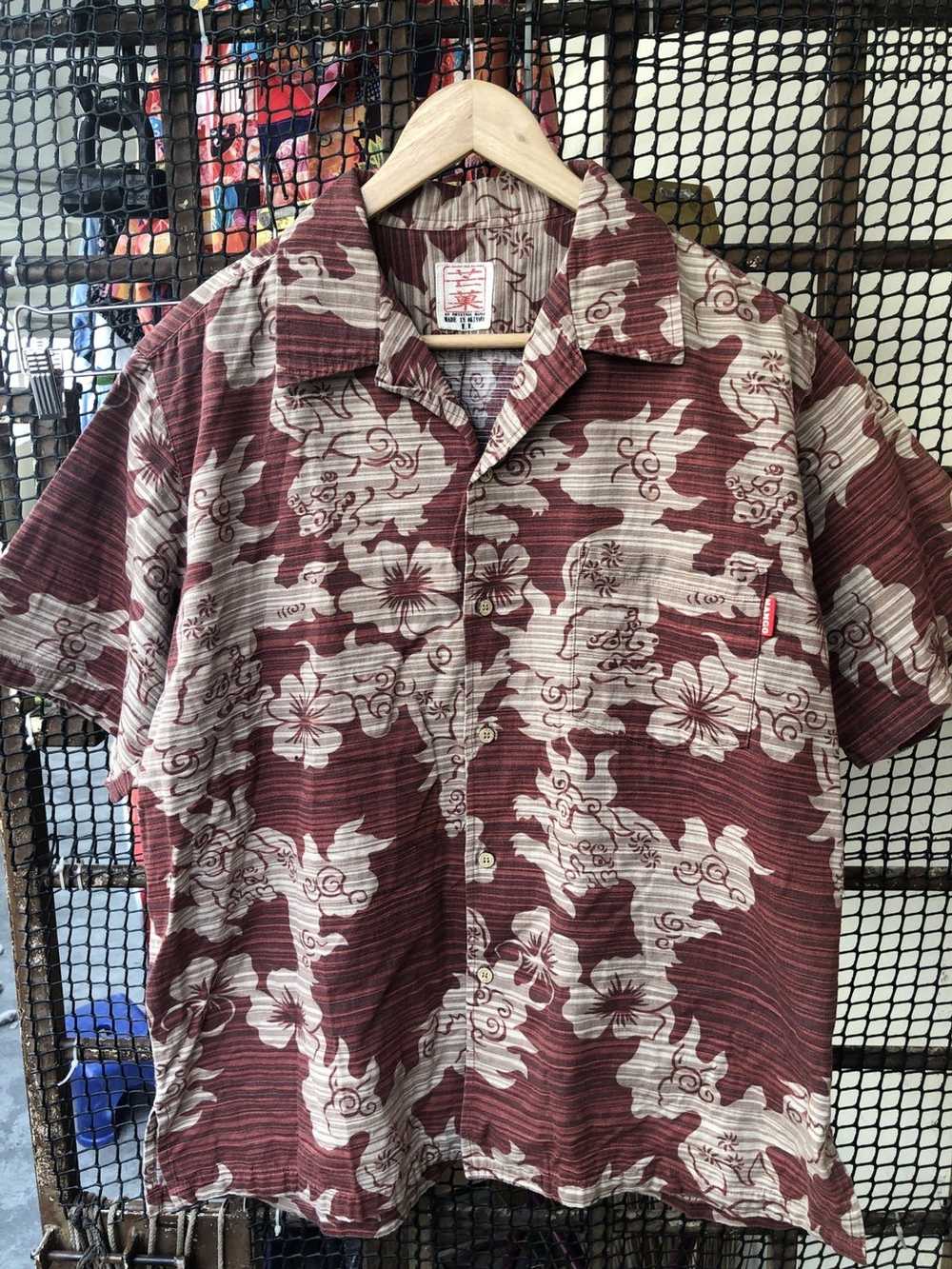 Hawaiian Shirt × Japanese Brand Mango Made In Oki… - image 3