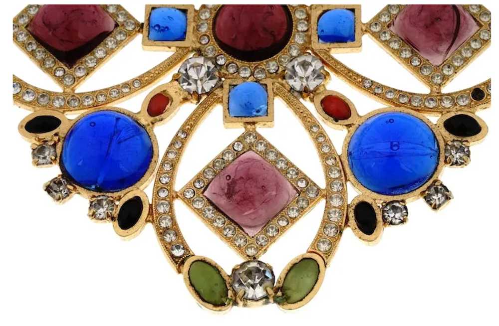 Butler And Wilson Gripoix Brooch Costume Jewelry - image 3