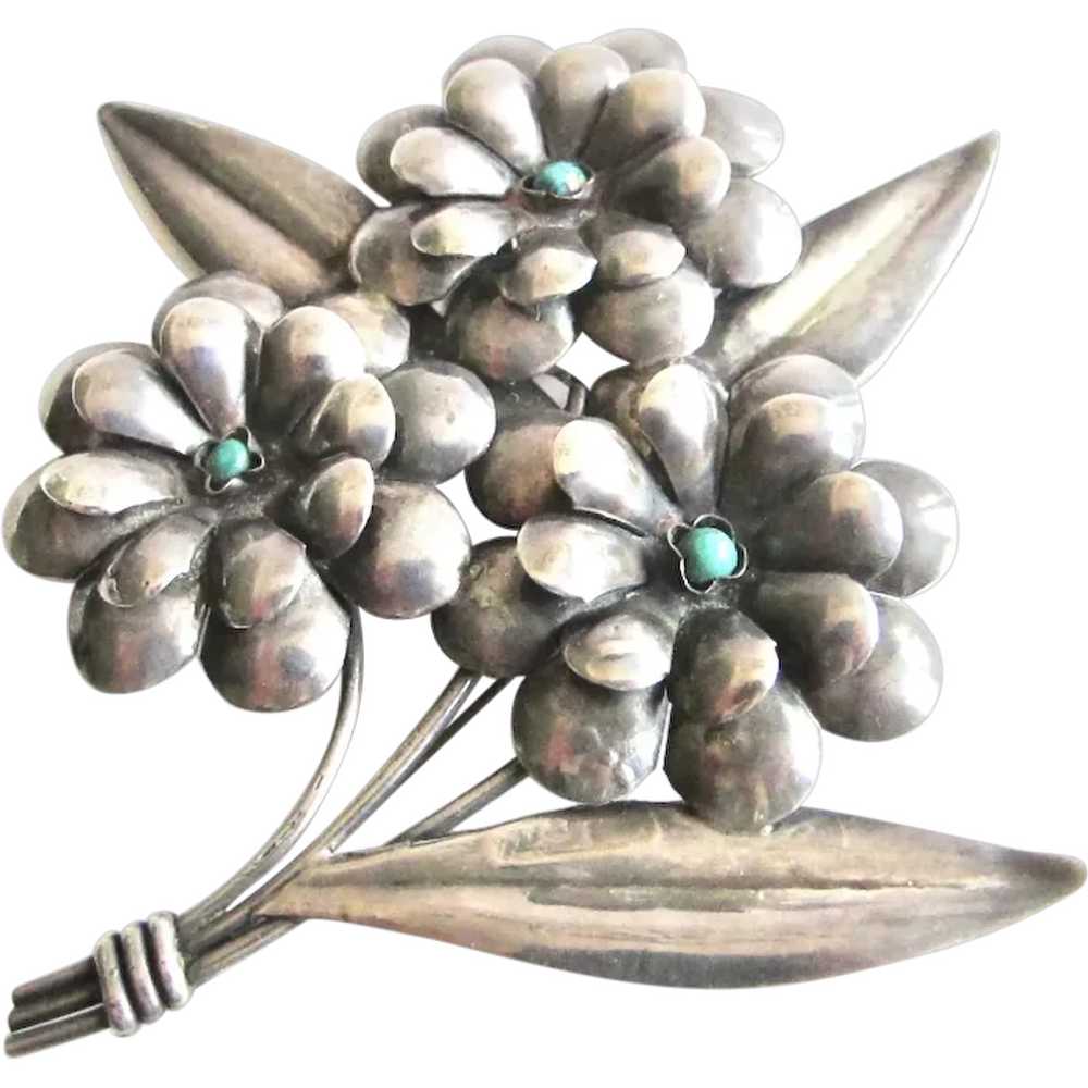 Prieto Avenue Juarez 40 Floral Sterling Silver Tu… - image 1