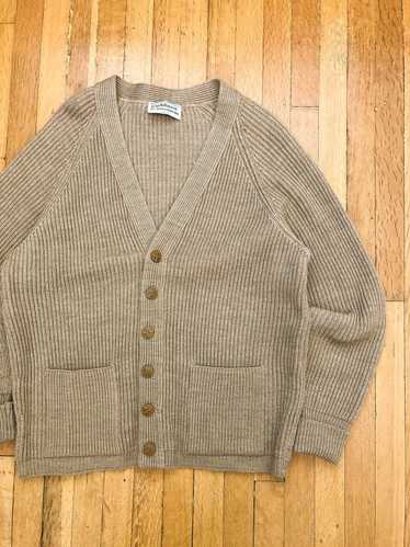 LOUIS VUITTON Damier Wool Zip-through Cardigan Anise. Size M0