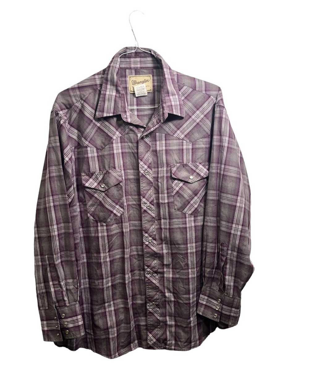 Wrangler Wrangler Western Shirts Men’s 2XL Plaid … - image 1