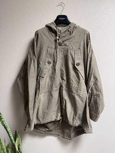 Vintage 1940s WWII Army Field Fishtail Parka Smock