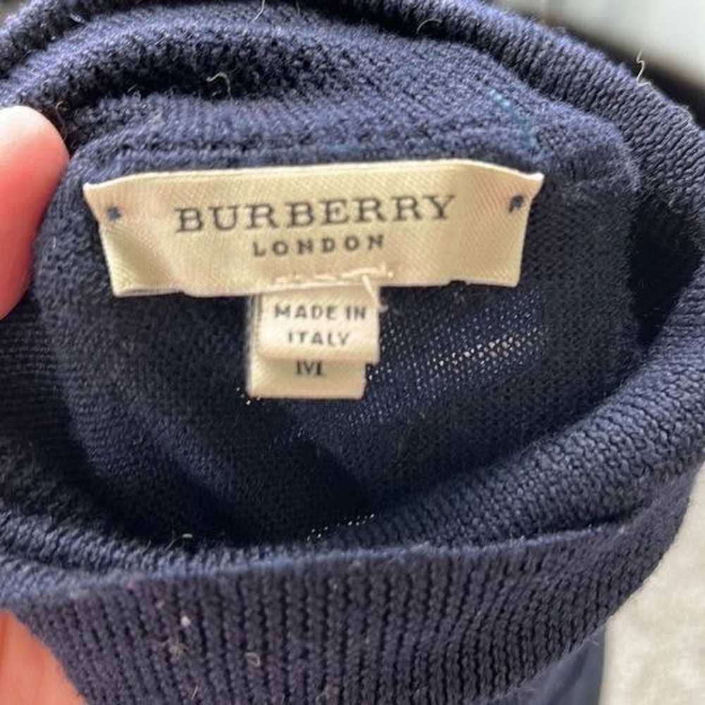 Burberry Burberry Merino Knit Piped Nova Check Tu… - image 12