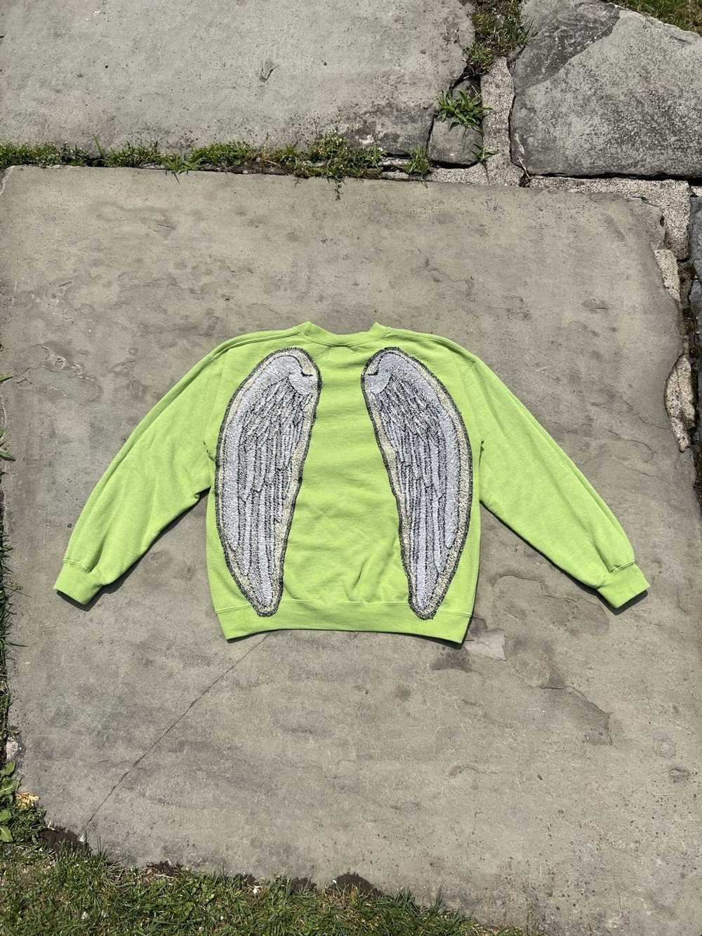 Custom × Handmade × Streetwear lemonlime wings cr… - image 1
