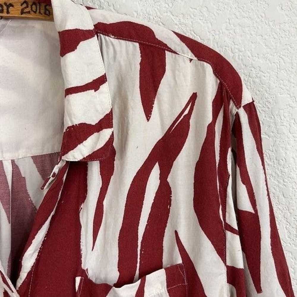 Anine Bing ANINE BING Zebra Print Benji Blouse Bu… - image 4