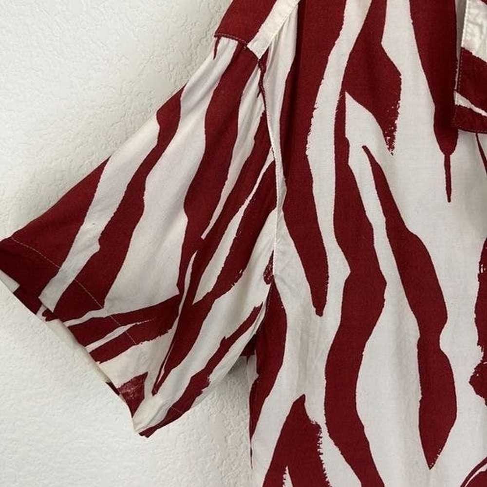 Anine Bing ANINE BING Zebra Print Benji Blouse Bu… - image 7