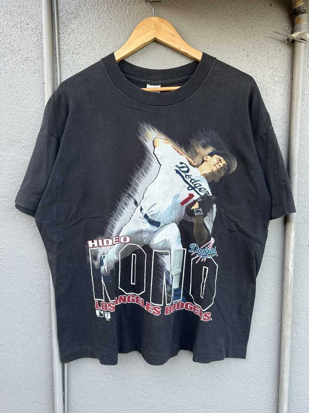 MLB × Rap Tees × Vintage Vintage Hideo Nomo LA Do… - image 2