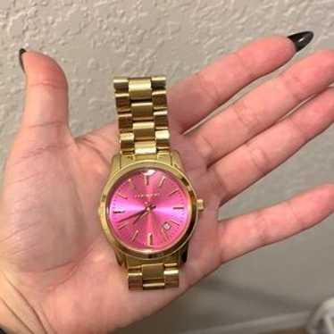 MICHAEL KORS ウォッチ ピンク Michael Kors Lake Quartz White Dial Pink Leather Strap Watch