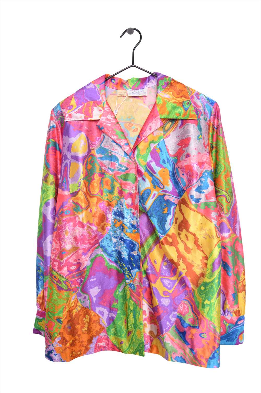 1970s Psychedelic Button Top 44928 - image 1