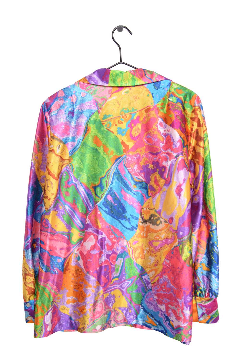 1970s Psychedelic Button Top 44928 - image 2