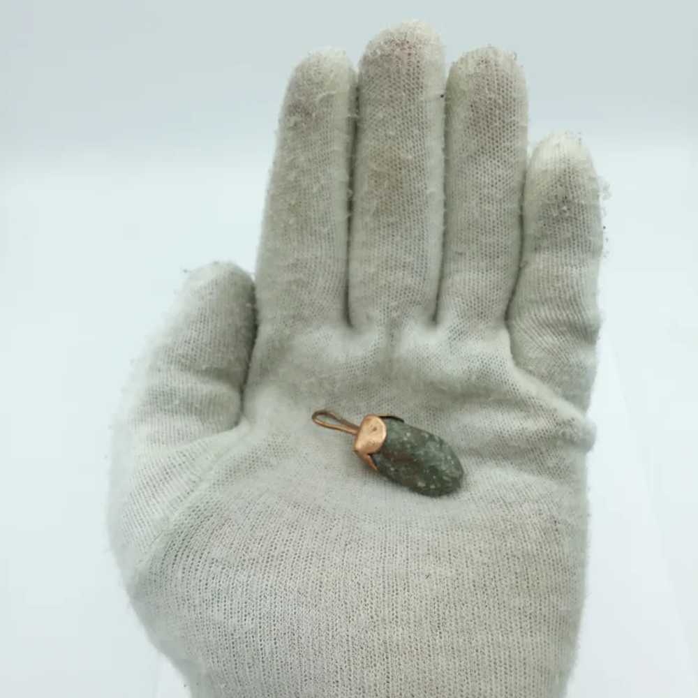 Handwrought Copper Semi-Precious Stone Pendant - image 3