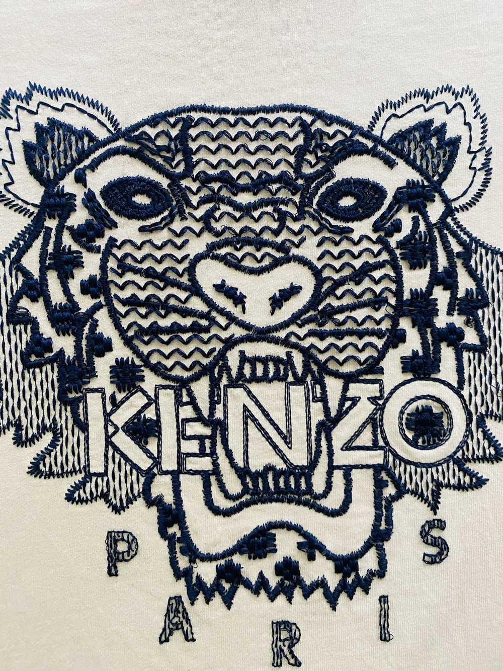 Kenzo Kenzo Paris tan tiger stitched T-shirt sz S - image 2
