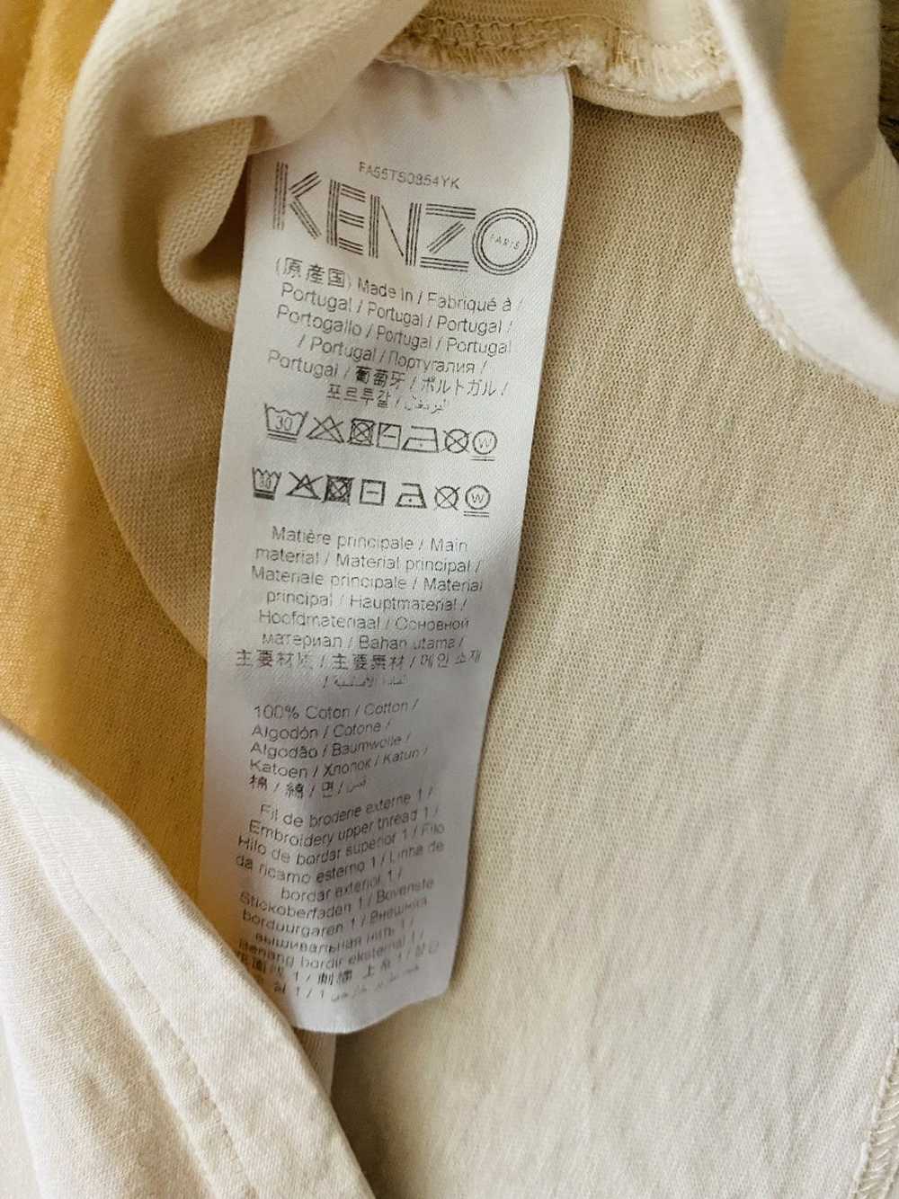 Kenzo Kenzo Paris tan tiger stitched T-shirt sz S - image 5