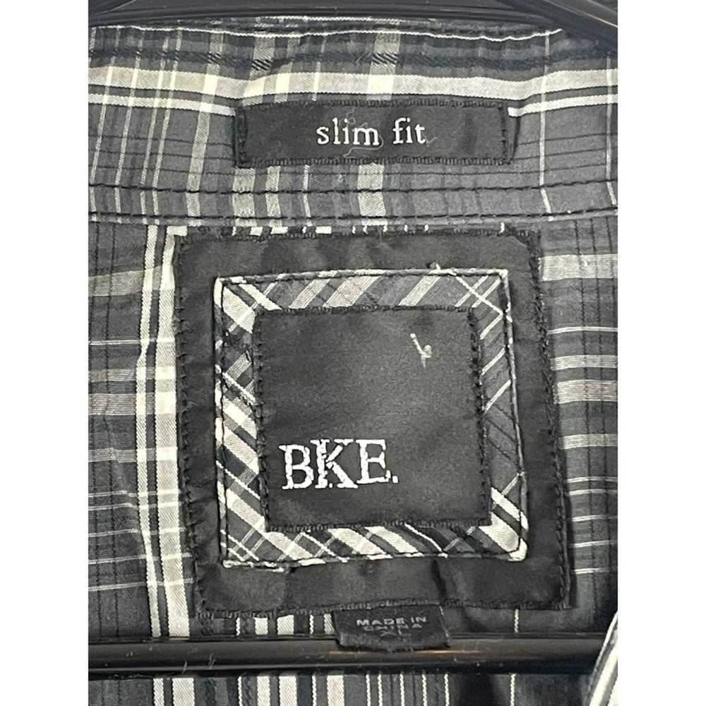 Bke BKE Men's Black & White Plaid Western Slim Fi… - image 3