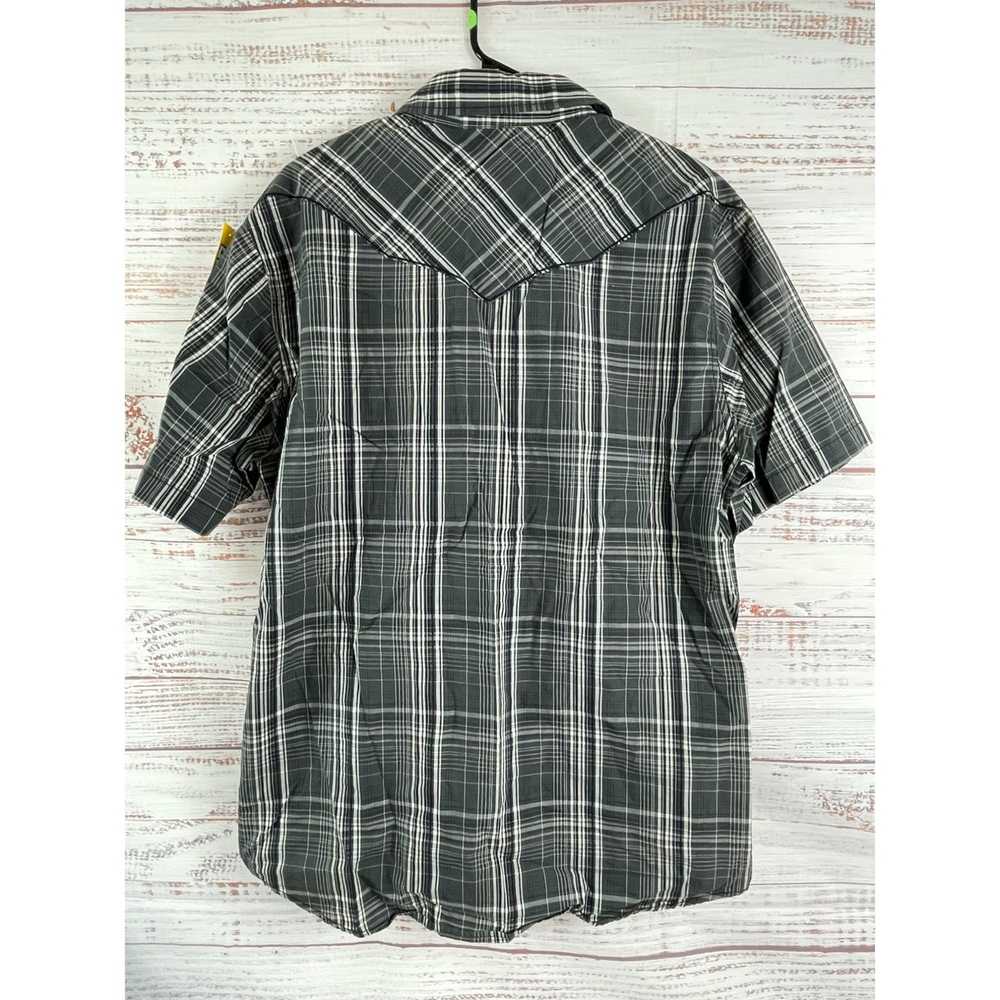 Bke BKE Men's Black & White Plaid Western Slim Fi… - image 5