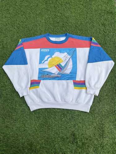 Adidas Ducks Vintage Crew Sweatshirt Medium Grey Heather S Mens