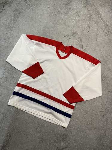 Vintage 80s Cooper Edmonton Oilers Blank Hockey Jersey - Size Medium