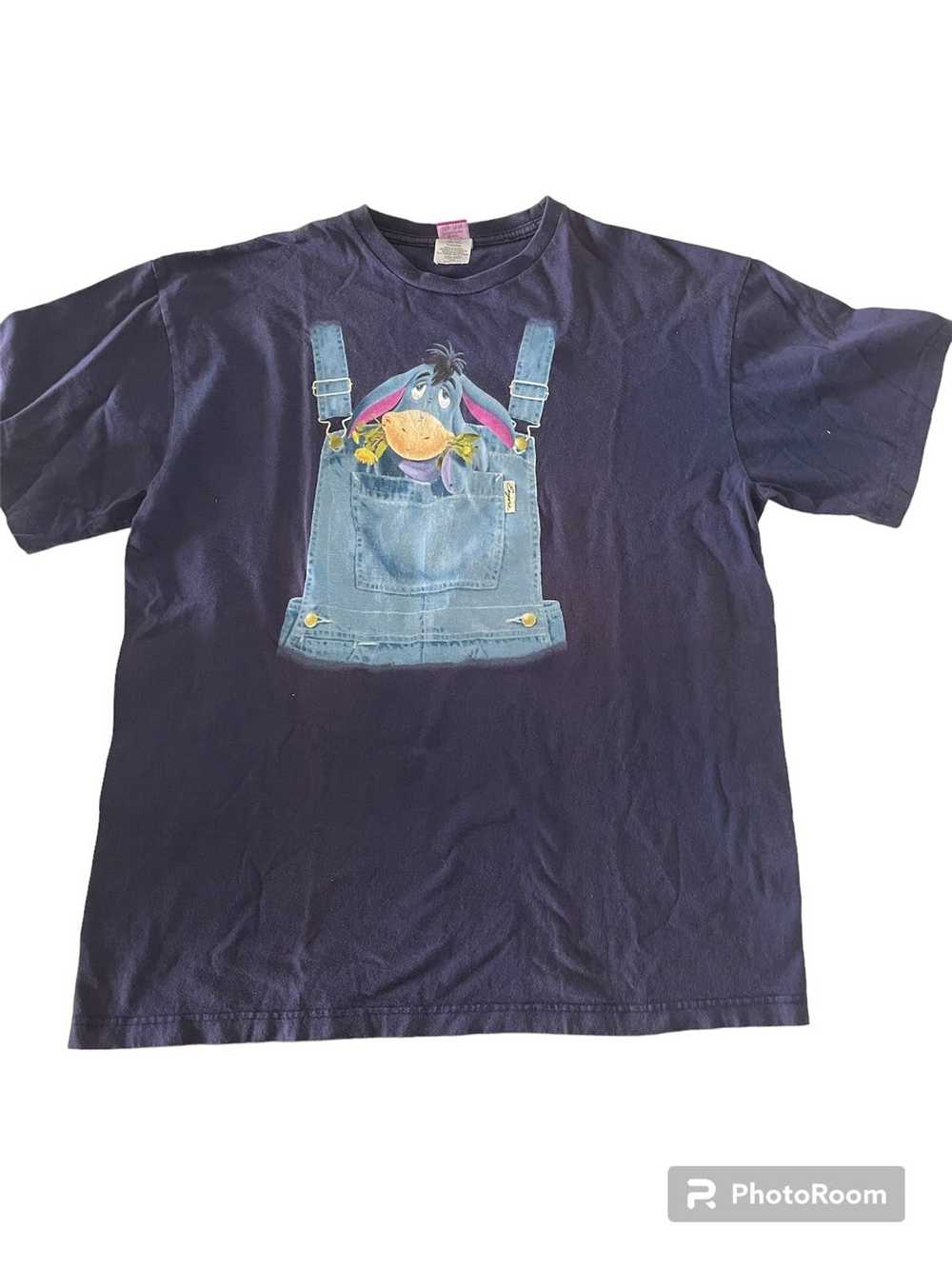 Disney Vintage Disney Eeyore Overall pouch T-shir… - image 1