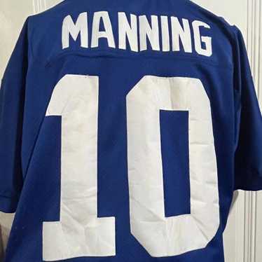 Reebok NFL Eli Manning #10 Football Jersey Super Bowl Patch Womens Size  Medium