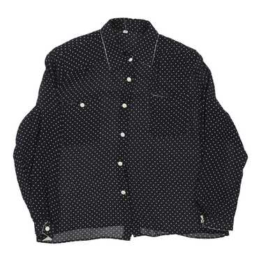 Unbranded Polka Dot Patterned Shirt - 2XL Black P… - image 1