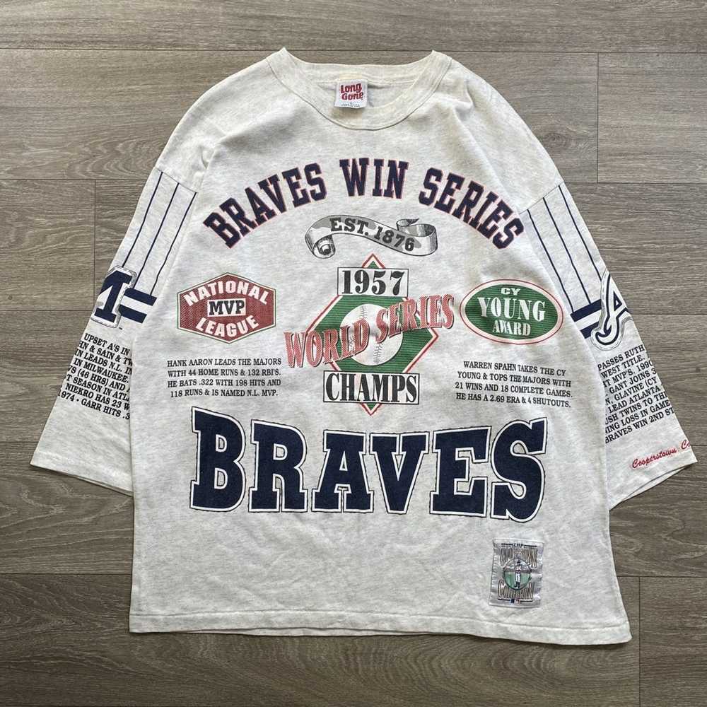 Atlanta Braves × Made In Usa × Vintage Vintage Lo… - image 1