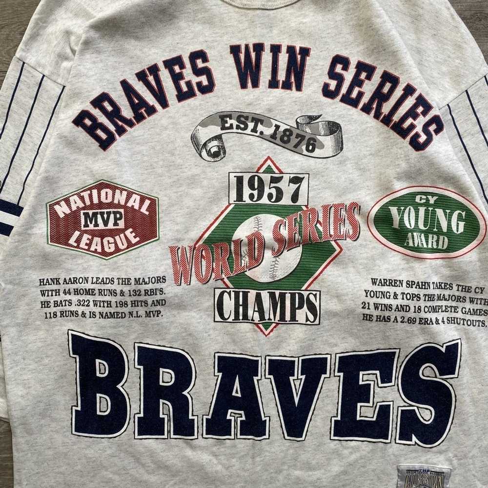 Atlanta Braves × Made In Usa × Vintage Vintage Lo… - image 3