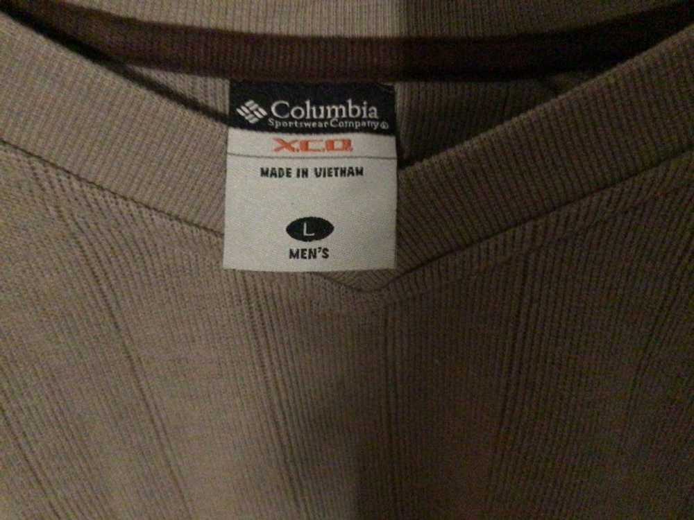 Columbia Columbia XCO Beige Ribbed Cotton V Neck … - image 3