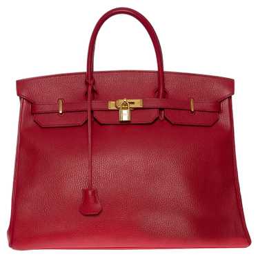 Hermès Birkin Bag 40 Leather in Red - image 1