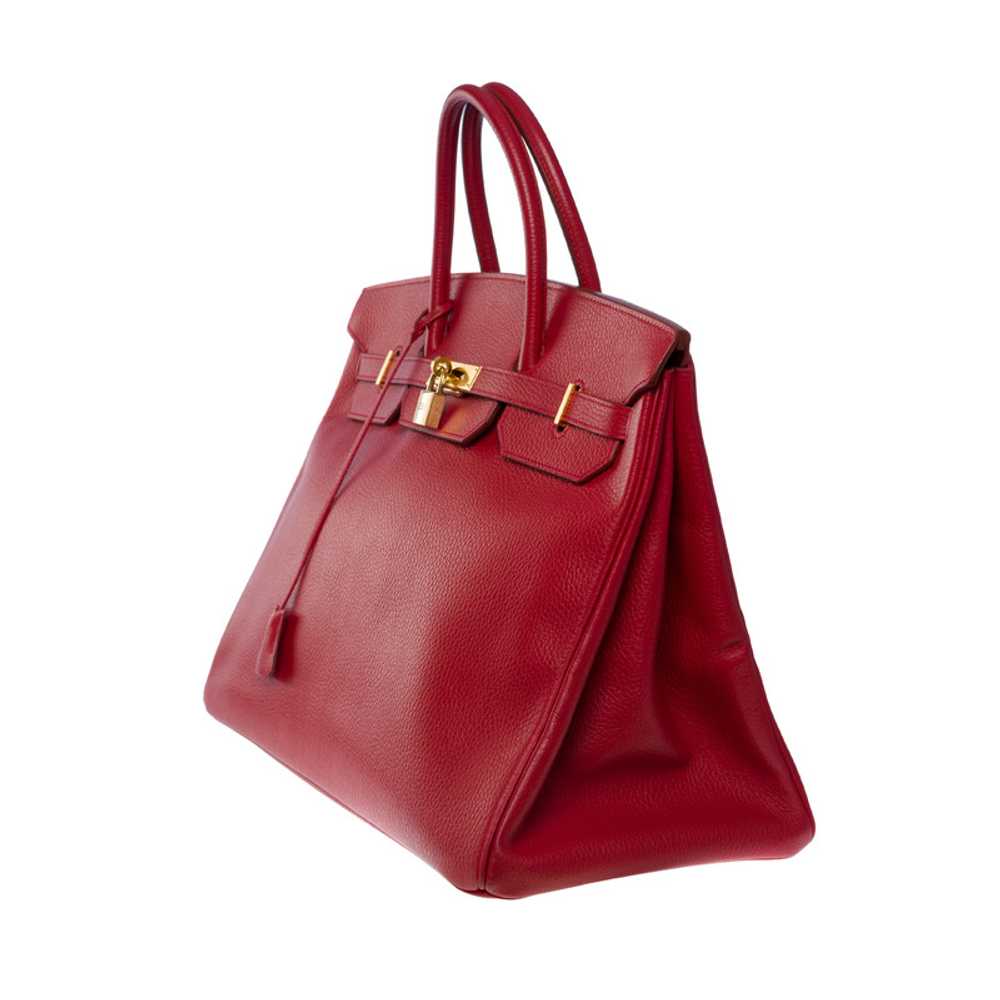Hermès Birkin Bag 40 Leather in Red - image 2