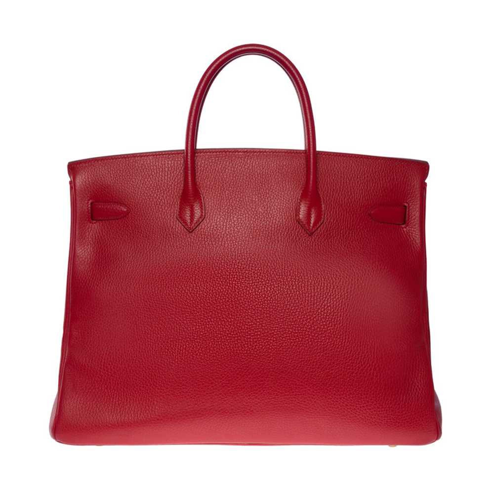 Hermès Birkin Bag 40 Leather in Red - image 3