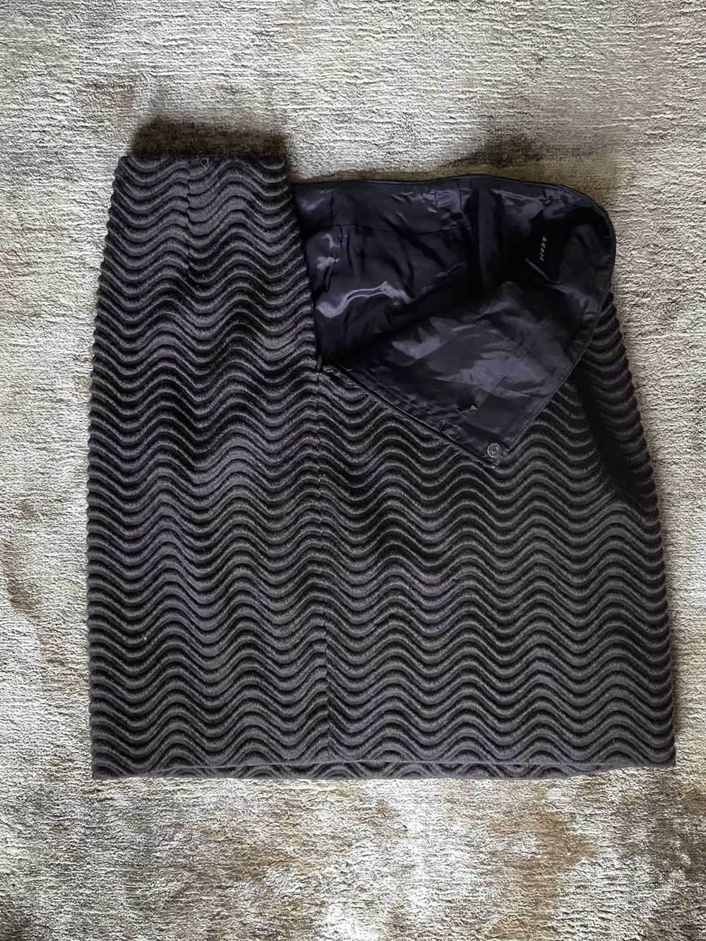 Akris × Vintage Akris Wool Swirl Skirt - image 2