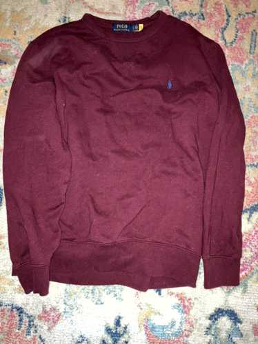 Polo Ralph Lauren Burgundy Red Polo Sweatshirt