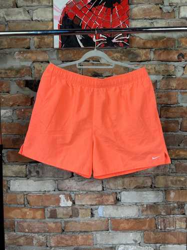 Nike × Vintage Nike shorts orange neon vintage sm… - image 1