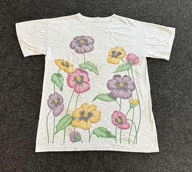 1990x Clothing × Tee × Vintage Vintage 90s Flower… - image 1