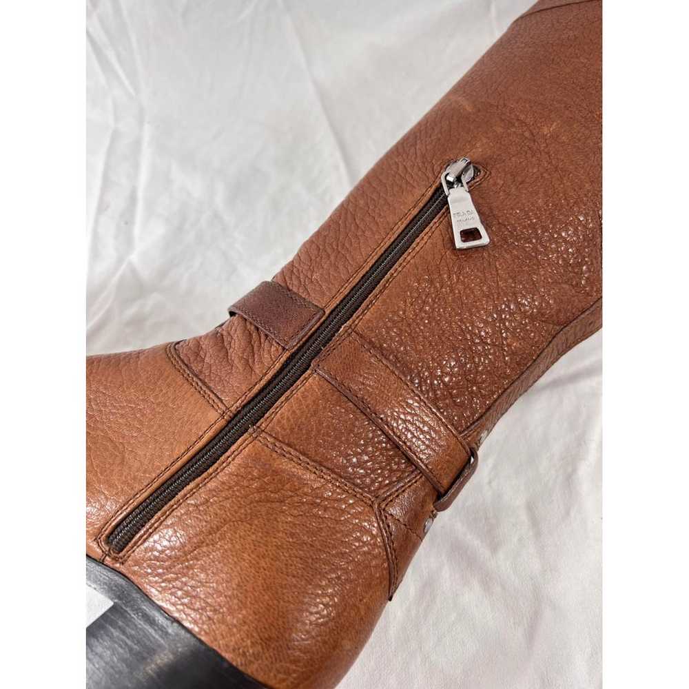 Prada Leather biker boots - image 7
