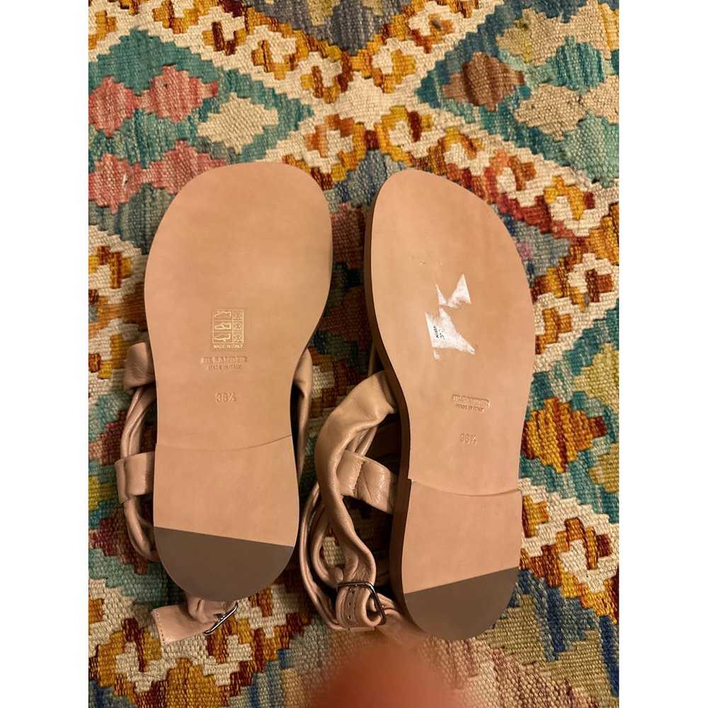 cedar⭐︎JIL SANDER LEATHER CREAM Jil Sander High 65 Leather Sandals Cream Jil Sander