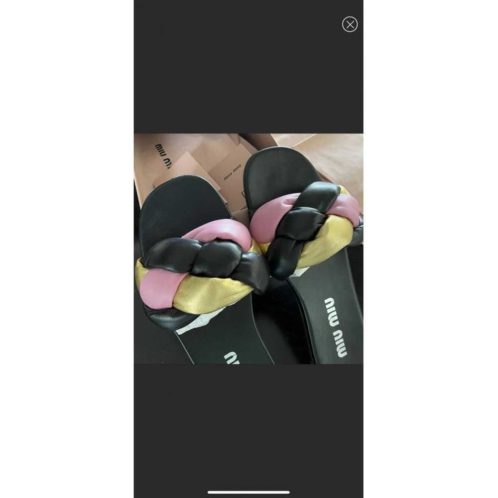 Miu Miu Leather sandal - image 5