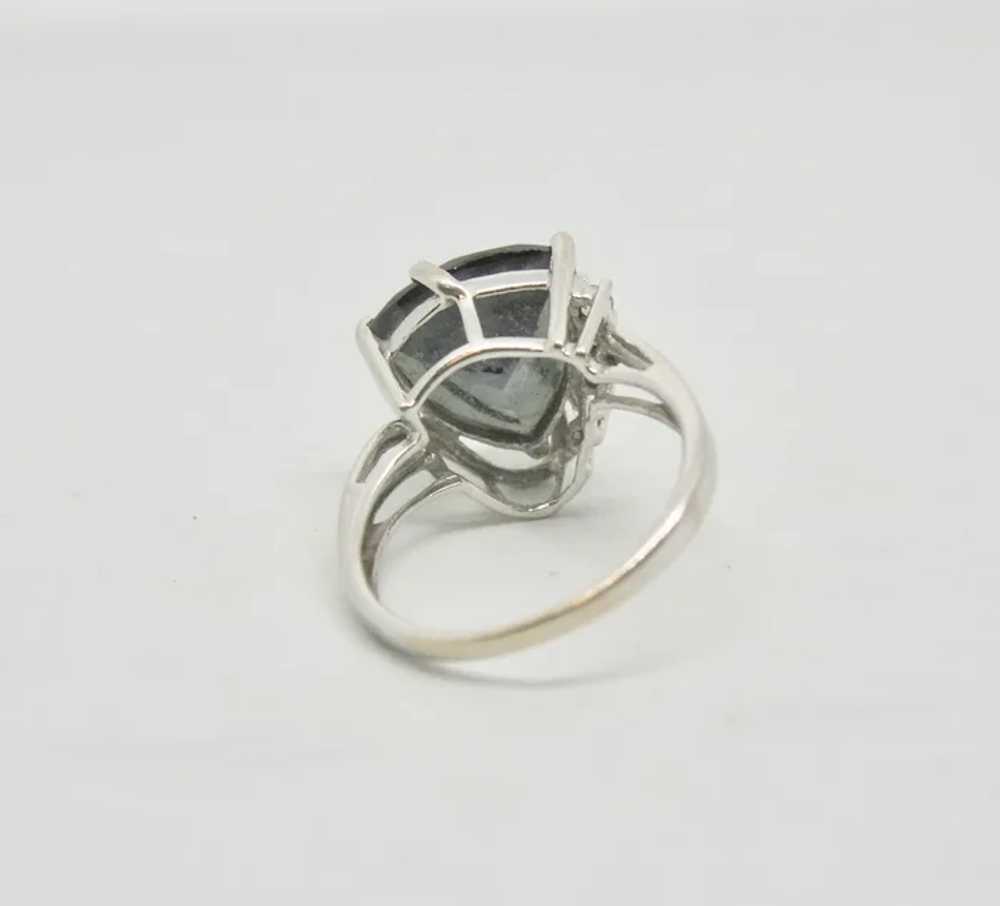 10k White Gold & Purple Sapphire Style Ring ~ Siz… - image 5