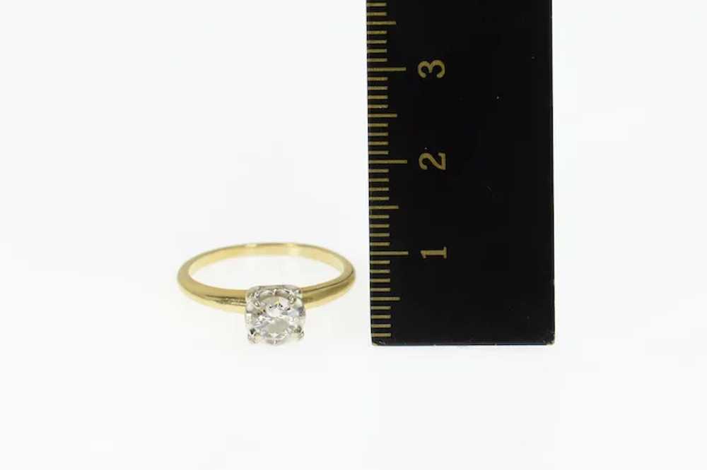 14K 0.48 Ct G/VS1 1940's Diamond Engagement Ring … - image 4