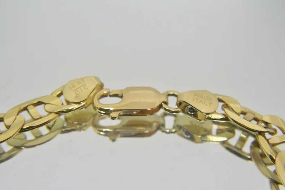 14k Yellow Gold I.D. Bracelet~ No Monogram - image 4