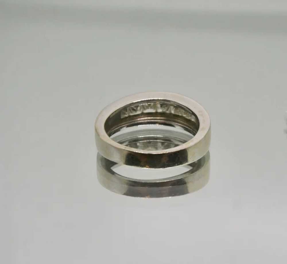 18k White Gold Men's Diamond Ring~ Size 9.5 - image 2