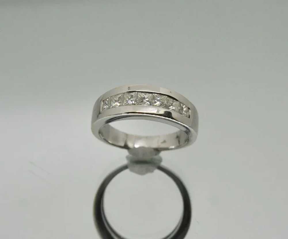 18k White Gold Men's Diamond Ring~ Size 9.5 - image 3