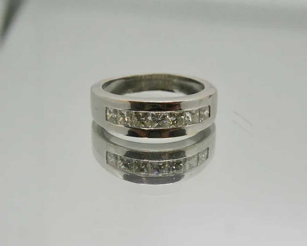 18k White Gold Men's Diamond Ring~ Size 9.5 - image 4