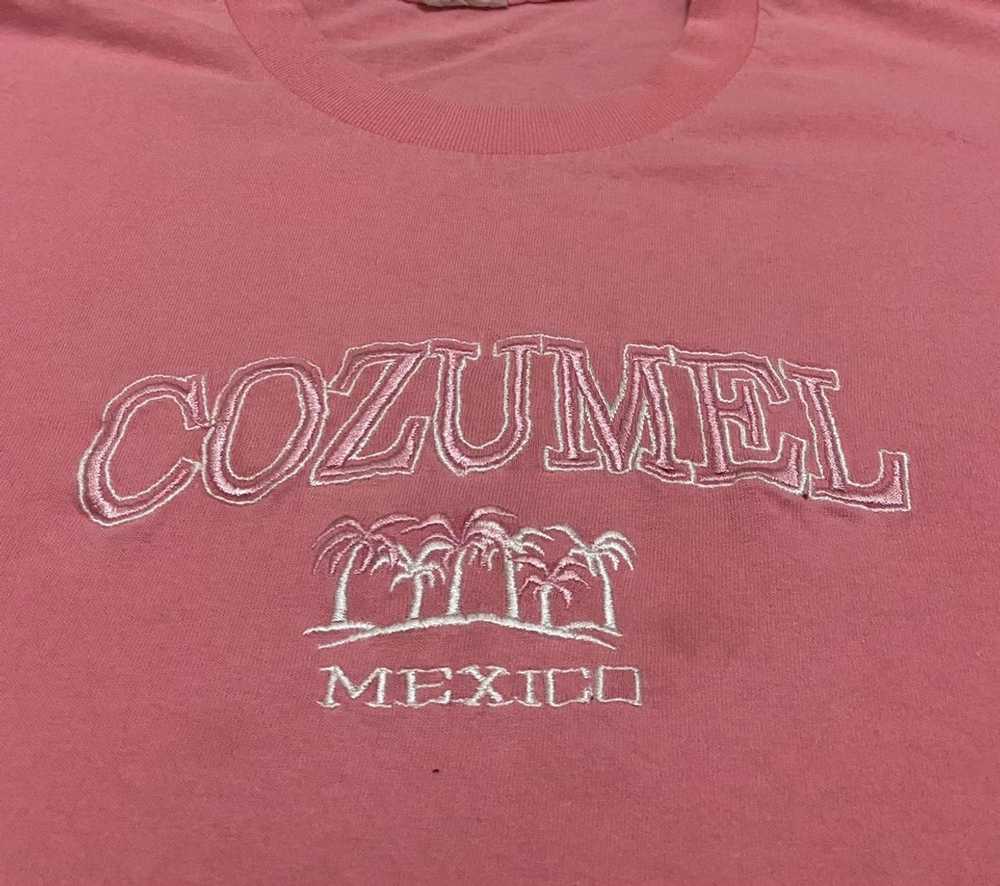 Vintage Cozumel Mexico Gradient Tee 90s 80s - image 2